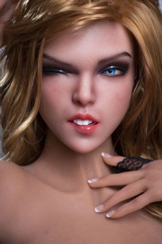 Realistic Sex Doll Head Flexible Eyes Real Oral Tongue Mobile Jaw