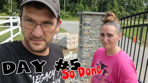 Diy Veneer Stone Pillar Project Vlog Part 5 Not For Everyone Youtube