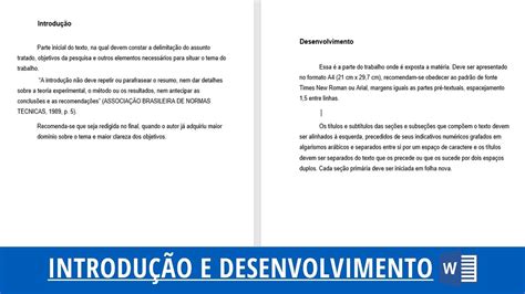 Como Fazer Uma Introdu O Abnt Trabalho De Formatura