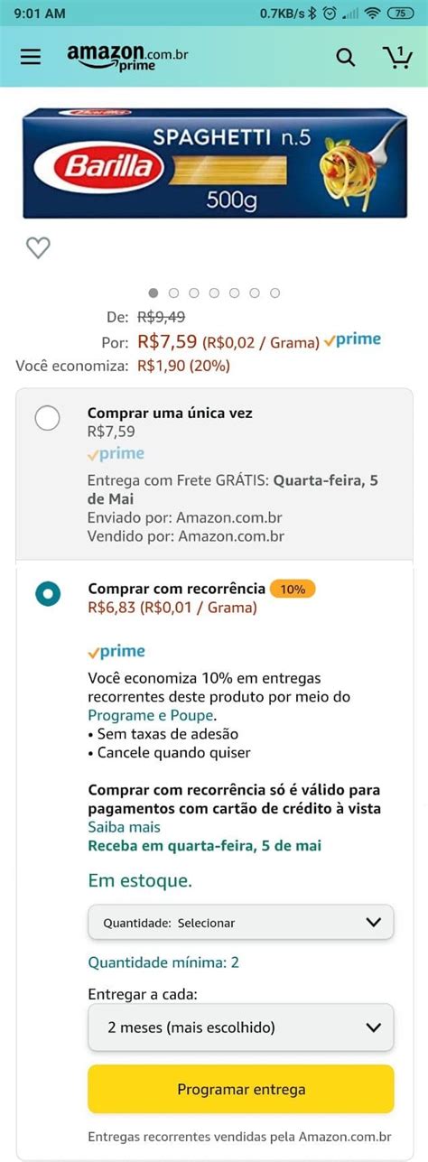 Realmente vale a pena comprar recorrência na Amazon Admirável