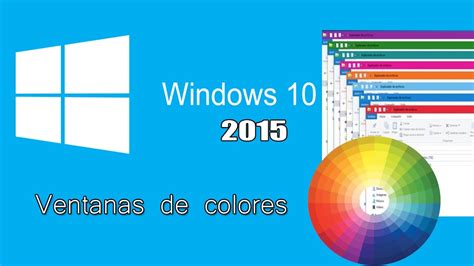 Como Cambiar El Color De Ventanas En Windows Youtube