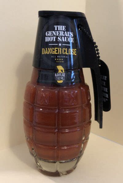 The Generals Hand Grenade Danger Close Hot Sauce Oz Scorched Lizard Sauces