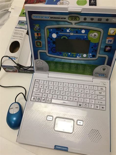 Discovery Kids Teach And Talk Exploration Laptop In Blue 1844796418