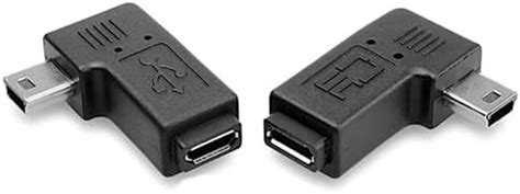 Chenyang CY 2pcs 90 Degree Left Right Angled Mini USB 5pin Male To