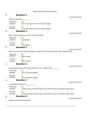 Earth Science Unit Ii Assessment Docx Earth Science Unit Ii