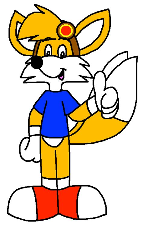 Tails the Fox in his New Outfit Reupload by AlexTheFoxCub on DeviantArt