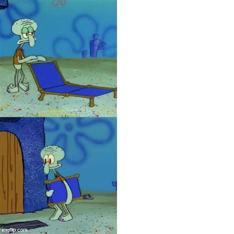 Squidward Chair Reversed Blank Template Imgflip