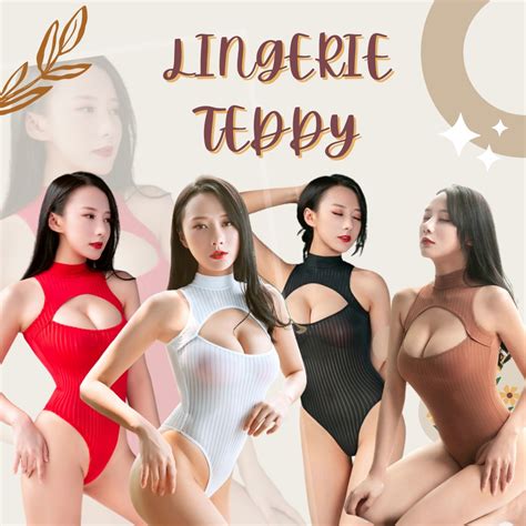 Jual Sexy Lingerie Semi Open Bust Bagian Dada Setengah Terbuka Costume Swimwear Teddy Seksi