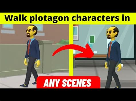 How To Walk Plotagon Character In Any Background Scene Youtube