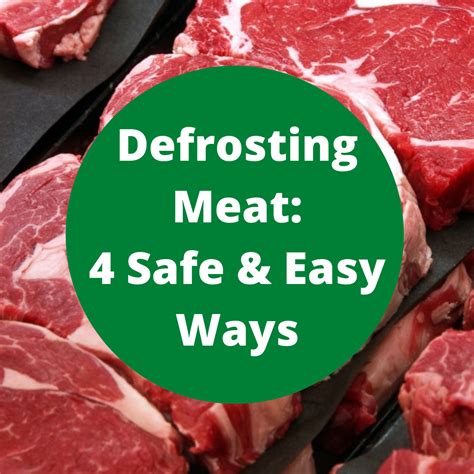 Defrosting Meat Easy Safe Ways Clover Meadows Beef