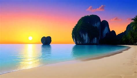 premium photo  beach scene   beach scene   beach scene