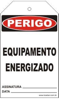 Loja Towbar Cartão de Prevenção Equipamento Energizado