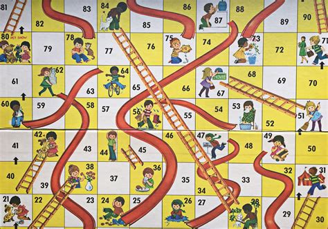 Vintage Printable Chutes And Ladders