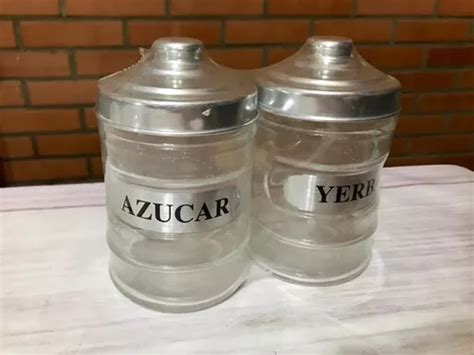 Frascos P Azúcar Y Yerba Kit Azucarera Y Yerbera P Mate en venta en