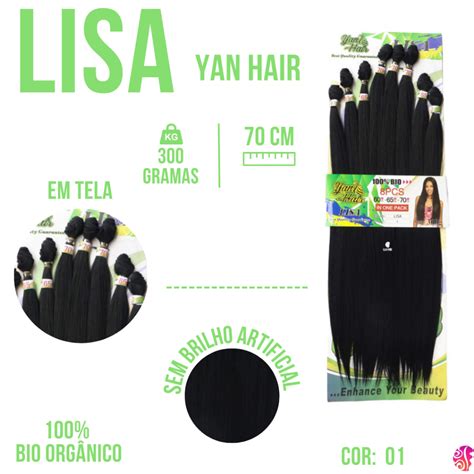 Aplique Cabelo Liso Bio Organico Em Tela Sem Tic Tac Gr