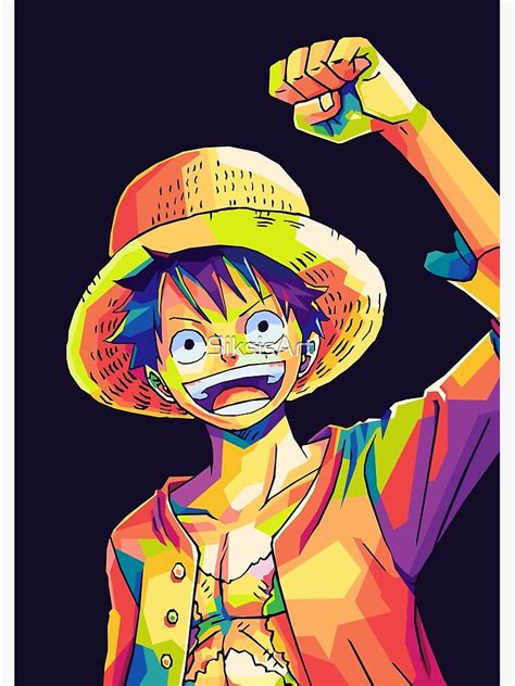 Poster Monkey D Luffy Wpap Pop Art Par Siksisart Redbubble