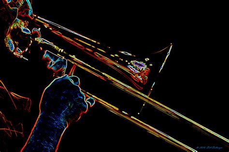 Trombone Digital Art By Bill Fine Art America