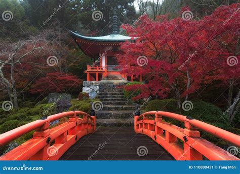 Fall Colors And Heaven At Daigoji Temple In Kyoto Japan Stock Image