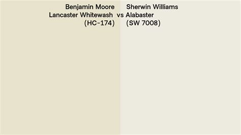 Benjamin Moore Lancaster Whitewash Hc Vs Sherwin Williams