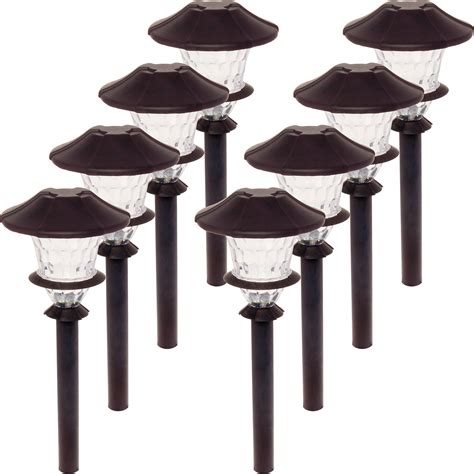 8 Pack Paradise Aluminum LED Low Voltage Path Walkway Garden Light Kit ...