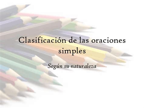 Clasificaci N De Las Oraciones Simples Esquemas Y Mapas Conceptuales