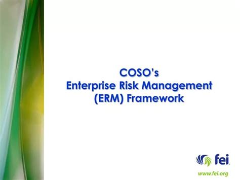 Ppt Cosos Enterprise Risk Management Erm Framework Powerpoint Presentation Id1191360