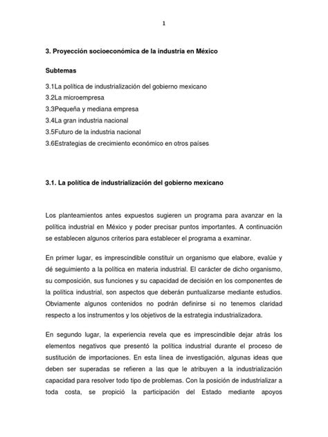 Apuntes 3° Unidad Análisis De La Realidad Nacional Pdf Industrias