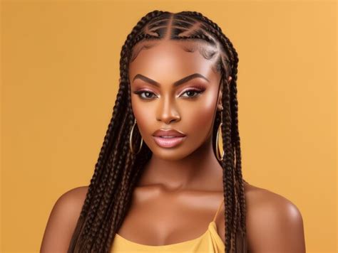 Premium Ai Image Fashion Model Beautiful African Woman With Dreadlocks