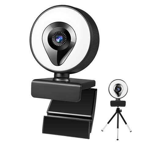 Camera Web Full Hd Cu Led Mp Fps Kinsi Webcam P Microfon