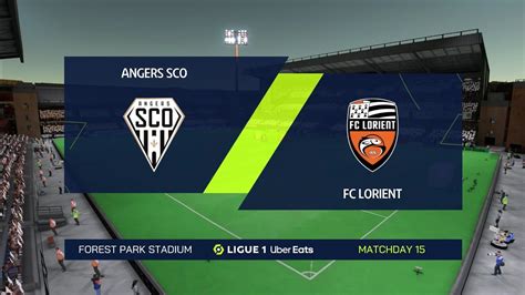 Fifa Angers Vs Fc Lorient Ligue Uber Eats Gameplay Youtube