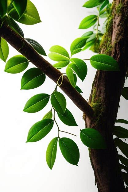 Premium Ai Image Messy Jungle Vines Liana Plant Climbing Hanging On