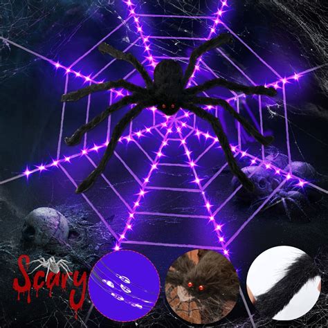 The Holiday Aisle® Haunted House Big Spider Web Light String 144 Led