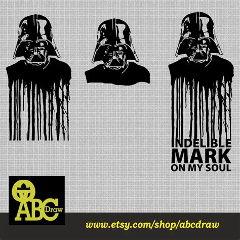 Darth Vader Design Laser Cut Svg Dxf Files Wall Sticker Etsy