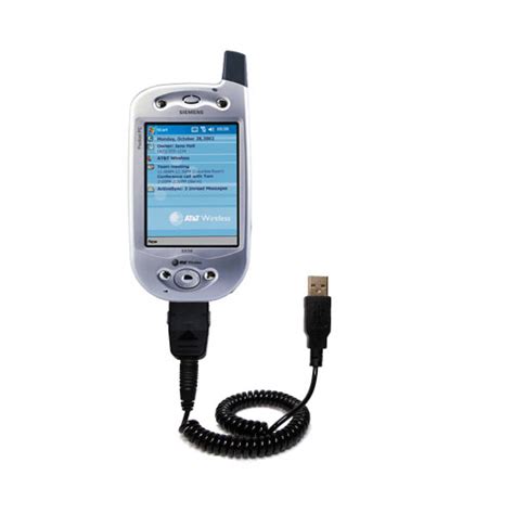 Coiled Power Hot Sync USB Cable Suitable For The I Mate Pocket PC Phone Edition With Both Data