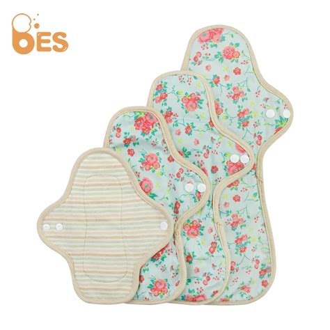 Bes Eco Friendly Menstrual Natural Women Pads Napkin Reusable Organic