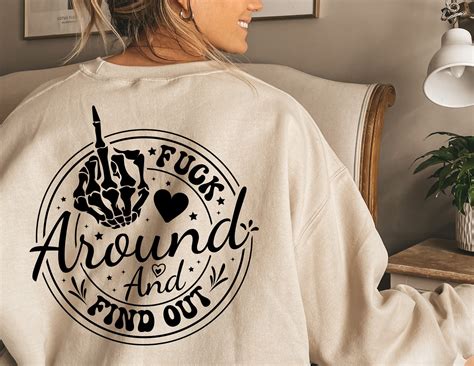 Fuck Around Find Out SVG PNG Fuck You Middle Finger Skeleton Hand Svg