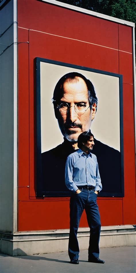 Lexica Steve Jobs In Tehran In The S Next To A Empty Red