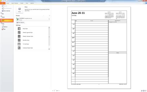 Microsoft Outlook Calendar Templates 2013 | PDF Template