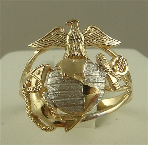 Marine Corps Rings Sweet Heart-Hand crafted beautiful detail fine ...