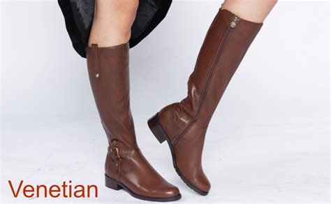 Amazon SoleMani Venetian Slim Calf Women S Leather Boot 13 14