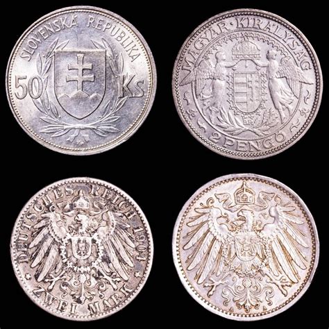 World Lote De Cuatro 4 Monedas De Plata Slovakia Catawiki