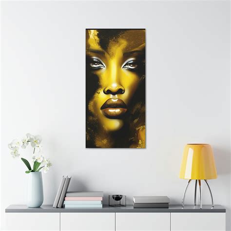 Black Girl Canvas Wall Art Black Girl Fashion Wall Art - Etsy