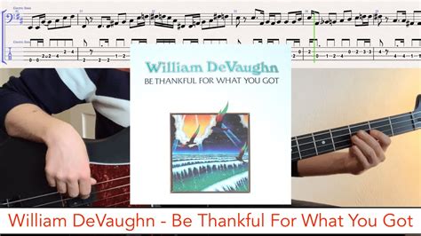 William Devaughn Be Thankful For What You Got Bass Playalong W