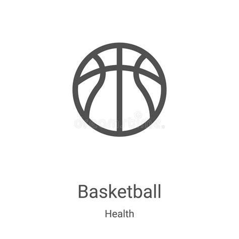 Basketball Icon Vector From Health Collection Thin Line Basketball