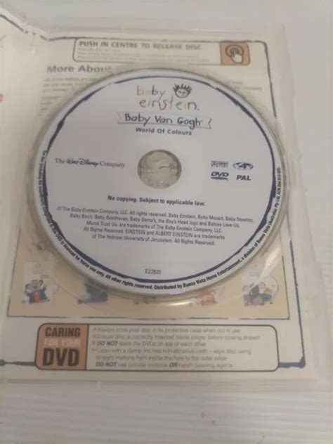 BABY EINSTEIN BABY Van Gogh WORLD OF COLOURS DVD Region 4 Baby