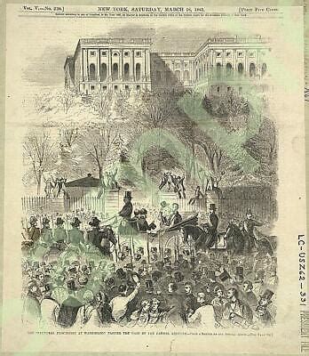 Abraham Lincoln's 1st inauguration-James Buchanan-1861,Washington,DC ...