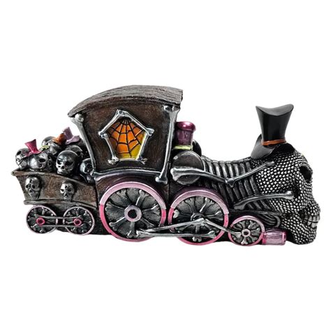 Vintage Ghost Train Halloween Train Skull Light Up Scary Steam Punk - Ruby Lane