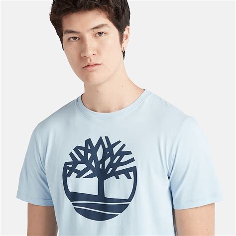 Camiseta Kennebec River con el logotipo del árbol para hombre en azul claro