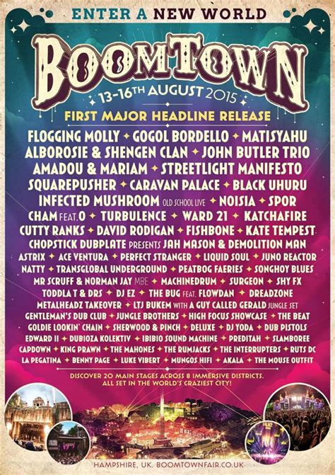 Boomtown lineup - Annabel Finch