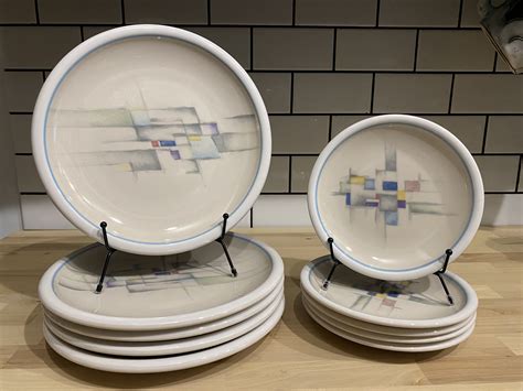 Vintage 90s Epoch Plate Set For 5 Made In Korea Pristine Condition Etsy